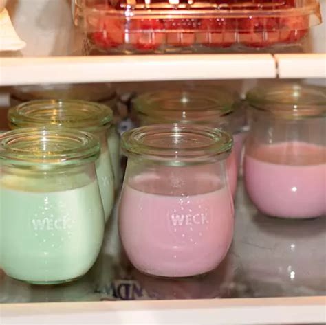 Dessertgläser im Kühlschrank