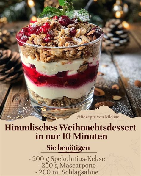Dessertgläser mit verschiedenen Schichten und Dekoration