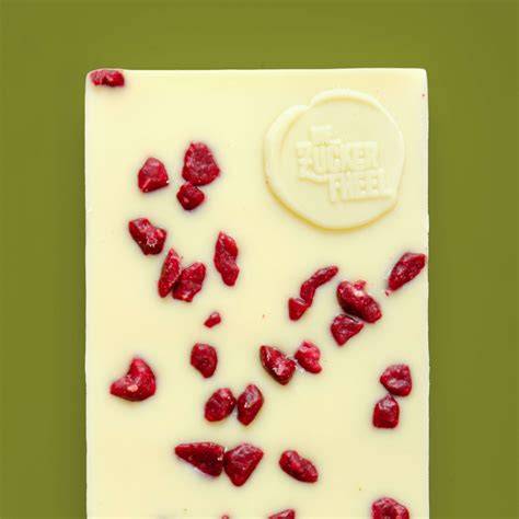 Detail: weiße Schokolade, Pistazienpaste, Beeren