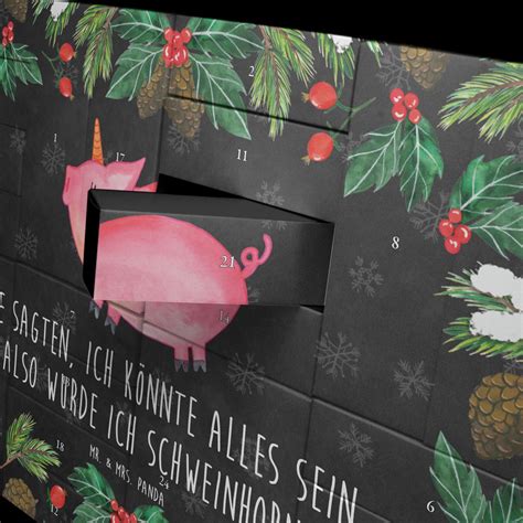 Detailansicht eines eingerichteten Zettel Adventskalenders