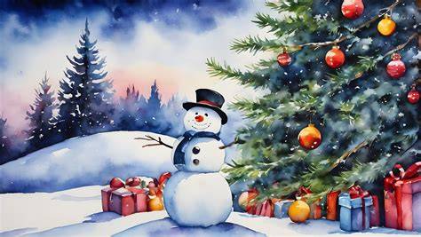 Detailaufnahme: Illustrationen der TEDDIES, Schneemann und Weihnachtsbaum auf dem Kalender