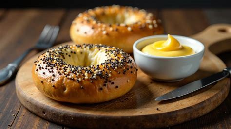 Detailaufnahme Rührschüssel und Zutaten Mohn, Haselnuss, Butter