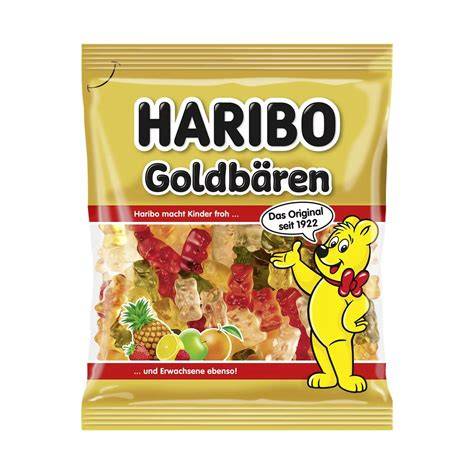 Detailaufnahme von zuckerfreien Gummibärchen mit Etikettenangaben