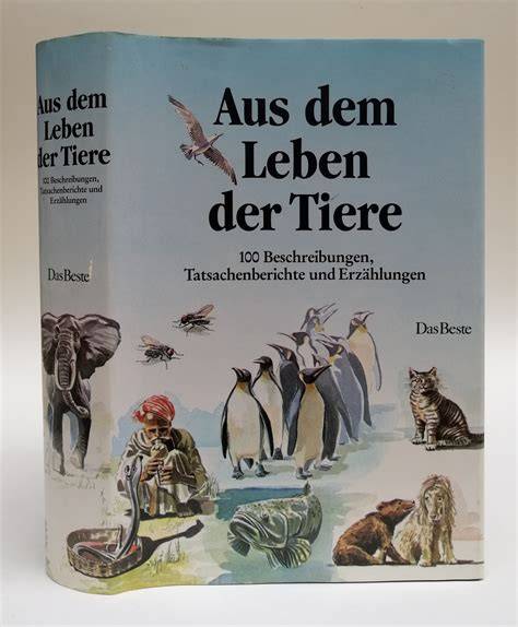 Detailreiche Illustrationen aus dem Buch: Tiere, Handlungsmuster