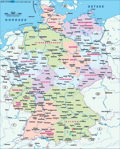 Deutschlandkarte mit wichtigsten Crossläufen und Volksläufen