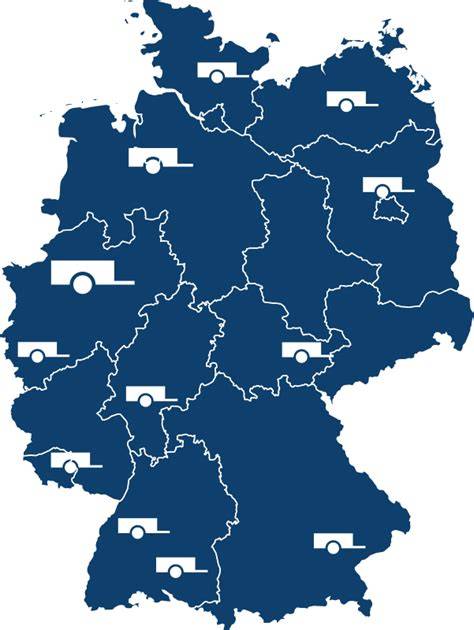 Deutschlandweite Lieferung - Karte und Prozesse