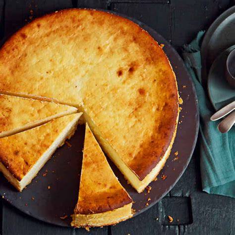Diabetiker-Käsekuchen aufgeschnitten
