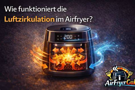 Diagramm: Luftzirkulation im Airfryer-Topf