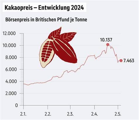 Diagramm CO₂-Fußabdruckschlüsselphasen in Schokoladenproduktion