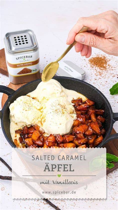 Die Hauptzutaten für Salted Caramel Vanilleeis