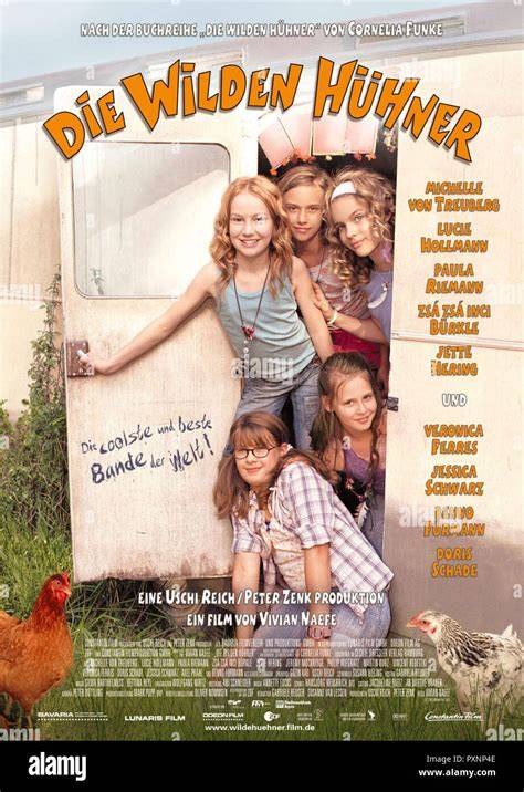 Die Wilden Hühner Filmplakat & Hauptdarstellerinnen