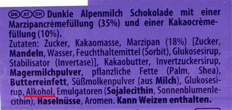Die wichtigsten Zutaten der Milka Alpenmilch Schokolade - Infografik