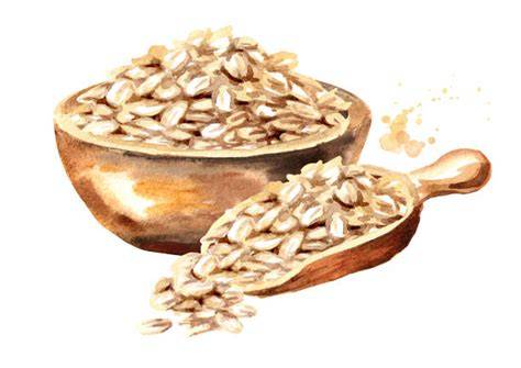 Dinkel- und Haferflocken in Schüssel