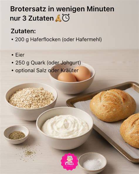 Dinkelmehl, Quark und Eier als Zutaten