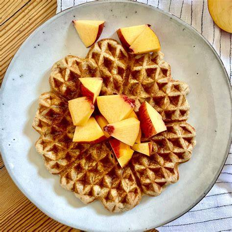 Dinkelvollkorn Waffeln mit Nüssen