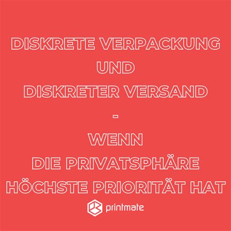 Diskrete Verpackung und Expressversand