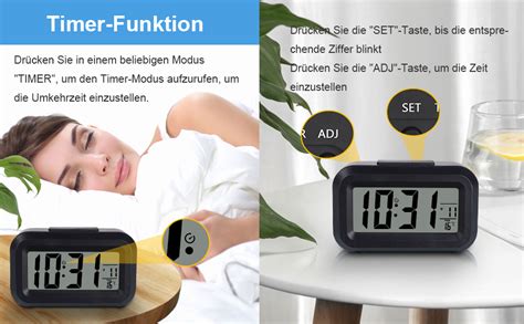 Display mit Timer und Temperaturanzeige