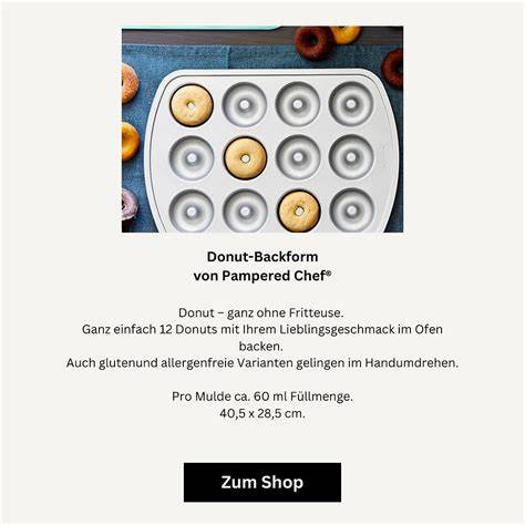 Donut-Backform und gefüllte Teigmulden