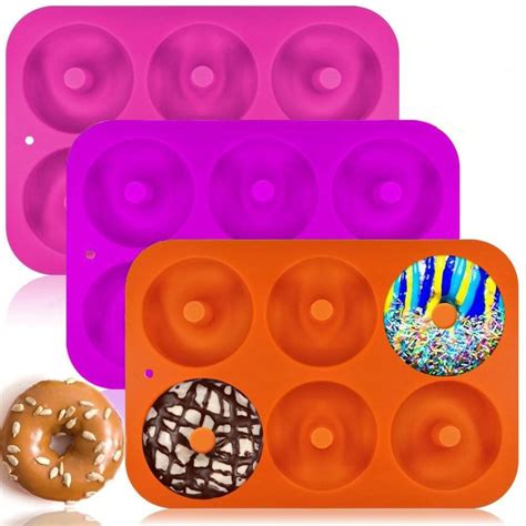 Donut-Silikonform mit Schokokringeln