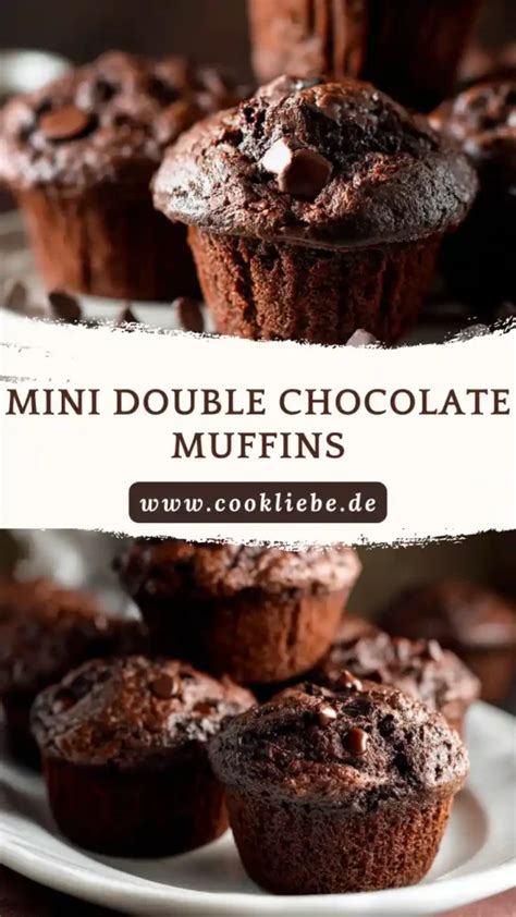 Double Chocolate Muffins auf einem Gitter