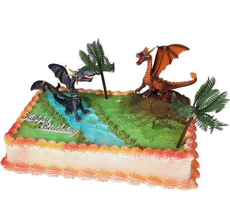 Drachen- und Abenteuermotiv als Tortendekoration