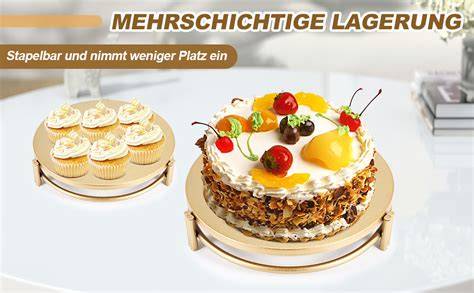 Drehbare Kuchenplatten für das moderne Buffet