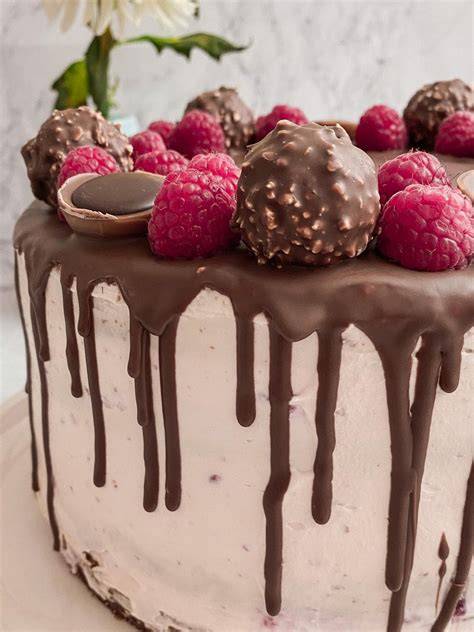 Drip-Effekt mit Himbeeren