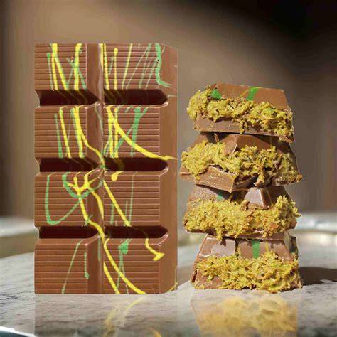 Dubai Chocolate Bar mit Pistazienfüllung