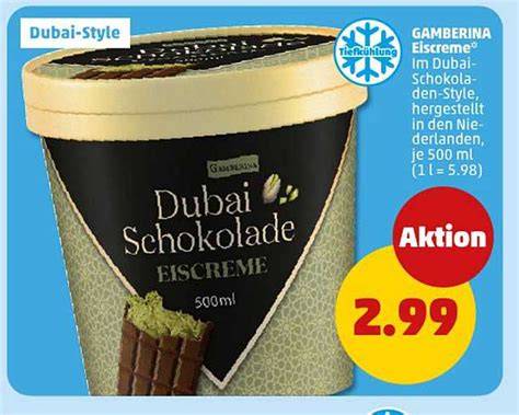 Dubai Schokolade Eiscreme - Serviervorschlag
