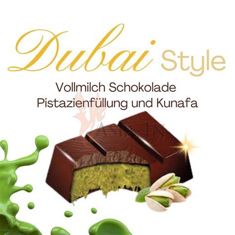 Dubai Schokoladentafel mit Pistazienfüllung und Blattgold
