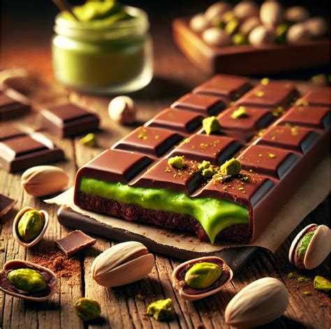 Dubai Schokoladentafel mit pistaziengrüner Füllung