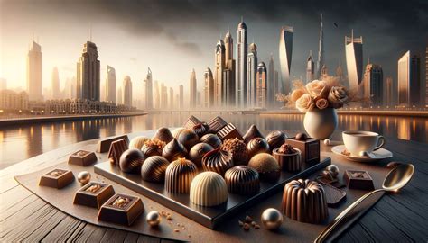 Dubai Skyline und Schokolade, Symbolbild für Ursprung