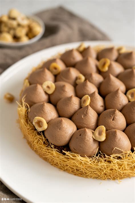 Dubai Torte mit knusprigem Kadayif und Haselnuss