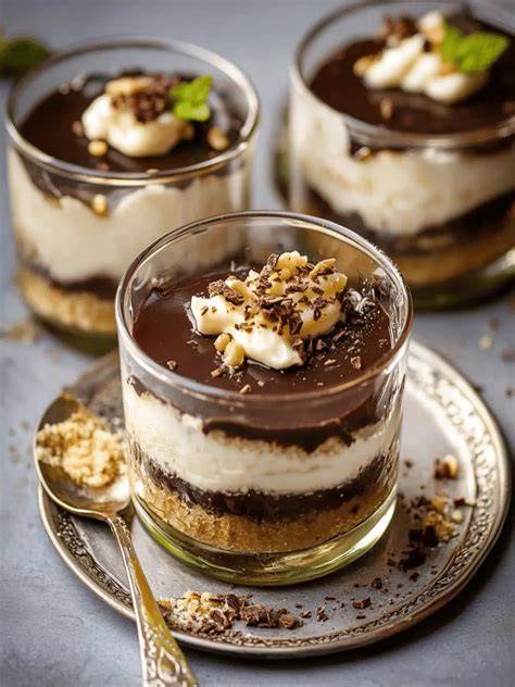 Dubai-Schoko-Dessert im Glas (Café-Kreation)