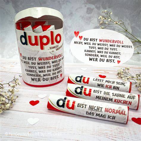 Duplo Kreativ Geschenkidee - Verpackung mit Spruch