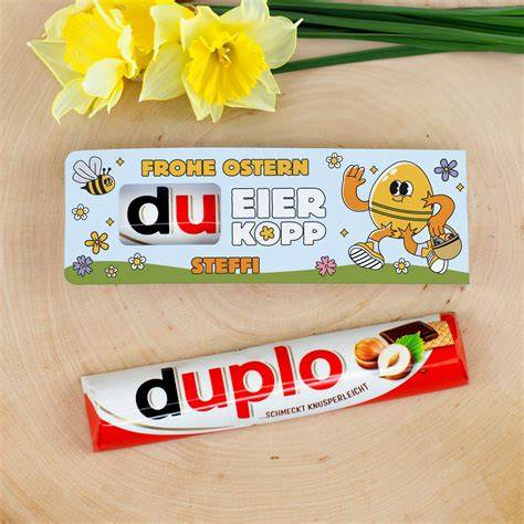 Duplo Schokoriegel mit personalisierter Botschaft