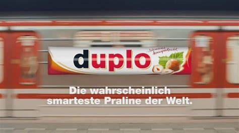 Duplo Werbung: Smarteste Praline-Slogan visualisiert