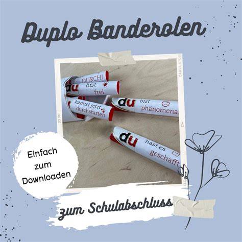 Duplo-Banderole mit persönlicher Nachricht und DIY Deko