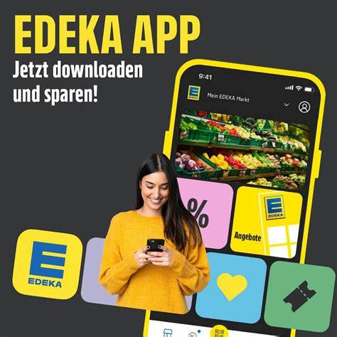 EDEKA App Bildschirm: Markt auswählen und Aktionsartikel prüfen
