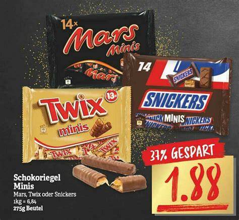 Edeka Sortiment: Übersicht aller Schokoriegel