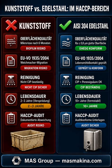 Edelstahl-Abfüllbehälter vs. Kunststoff-Behälter - Vergleich