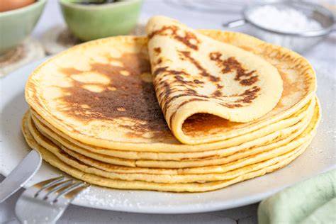 Eierkuchen Pfanne, goldbraun gebacken