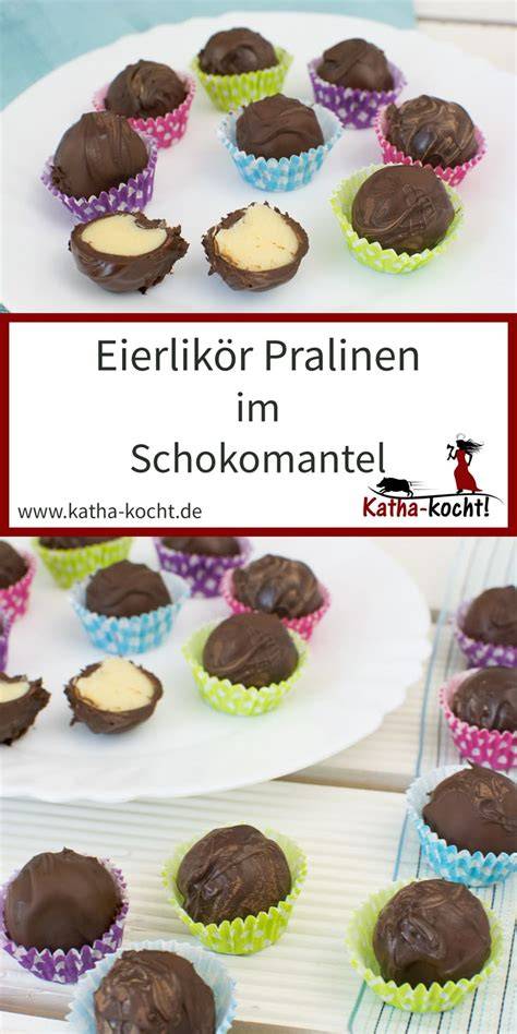 Eierlikör-Pralinen im Pralinenförmchen