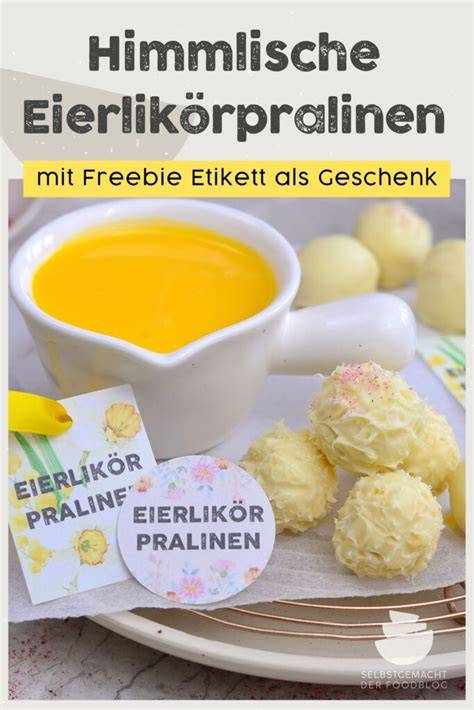 Eierlikör-Pralinen in Geschenkverpackung