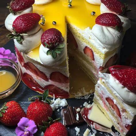 Eierlikörtorte auf einer festlich gedeckten Kaffeetafel