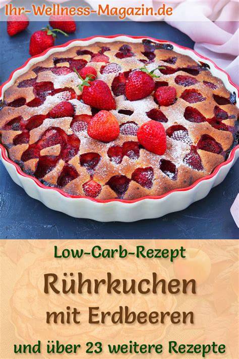 Einfache Schritt-für-Schritt-Infografik für Rührkuchen mit gefrorenen Erdbeeren