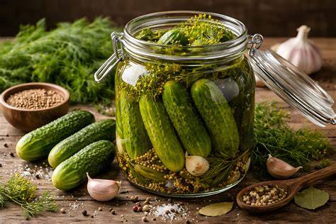 Einmachglas mit Apfelessig und Knoblauch-Ingwer-Mischung