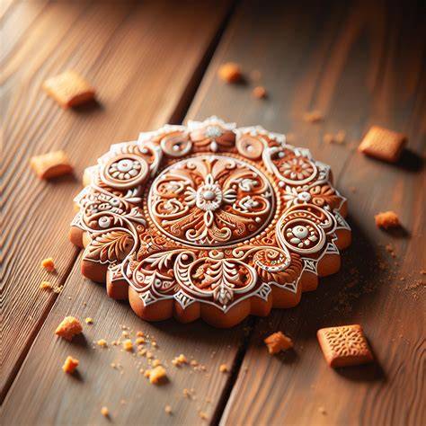Einzelne Lebkuchen-Biskuitböden