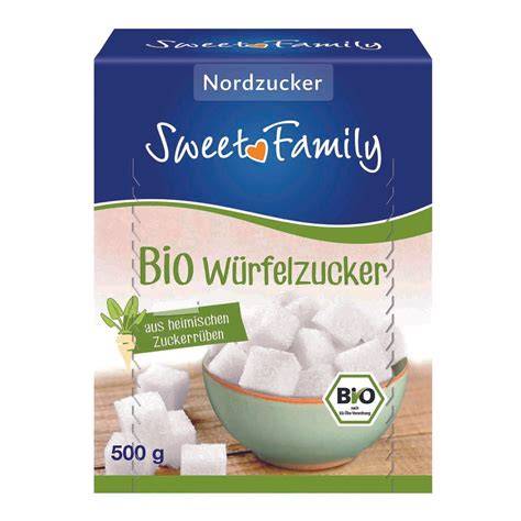 Einzelne Würfelzucker und deren Nährwertangaben