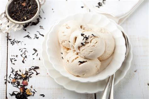 Eiscreme mit Earl Grey